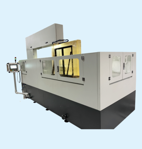 Diamond wire cutting machine for optical and glass